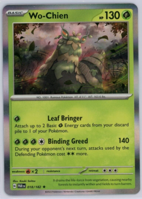 Pokemon TCG Wo-Chien 018/182 Sv04: Paradox Rift Holo Rare | eBay