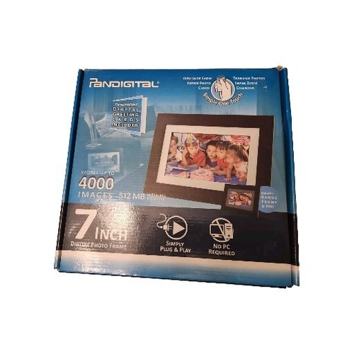 Pandigital 7" Digitaler Bilderrahmen für 4000 Bilder 512 MB Open Box - Bild 2 von 9