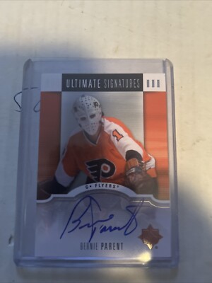 2007-08 UPPER DECK ULTIMATE SIGNATURES BERNIE PARENT AUTO FLYERS