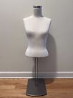 Fusion Specialties Female Mannequin Bust Torso W/Metal Stand Adjustable 27”-40”