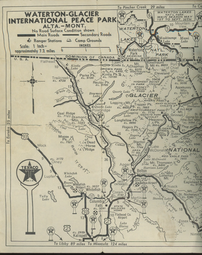 Texaco Rand McNally Yellowstone National Park Wyoming Map - Picture 3 of 4
