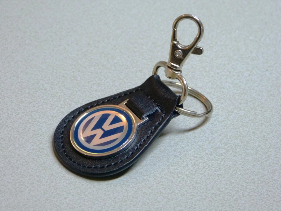 Original VW Leder Schlüsselanhänger Volkswagen Keyholder Geschenk Anhänger - Bild 2 von 3