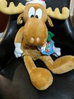 New 1996 Bullwinkle At Macy’s Rocky And Bullwinkle 25" Plush And Ornament 2" Tag