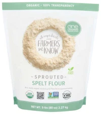 One Degree Organic Foods  Organic Sprouted Spelt Flour   80 Oz Pack Of 1