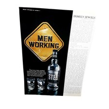 1982 Steel Schnapps Peppermint Original Print Ad vintage 80s