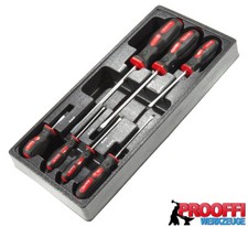 7 tlg Schlitz Schraubendreher Schrauben Zieher Ausdreher Satz 3-8 mm G10832-E