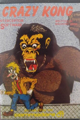 Bande Commodore C64 Crazy Kong (Interceptor 1984) (boîte, manuel, bande) 100 % ok - Photo 1/3