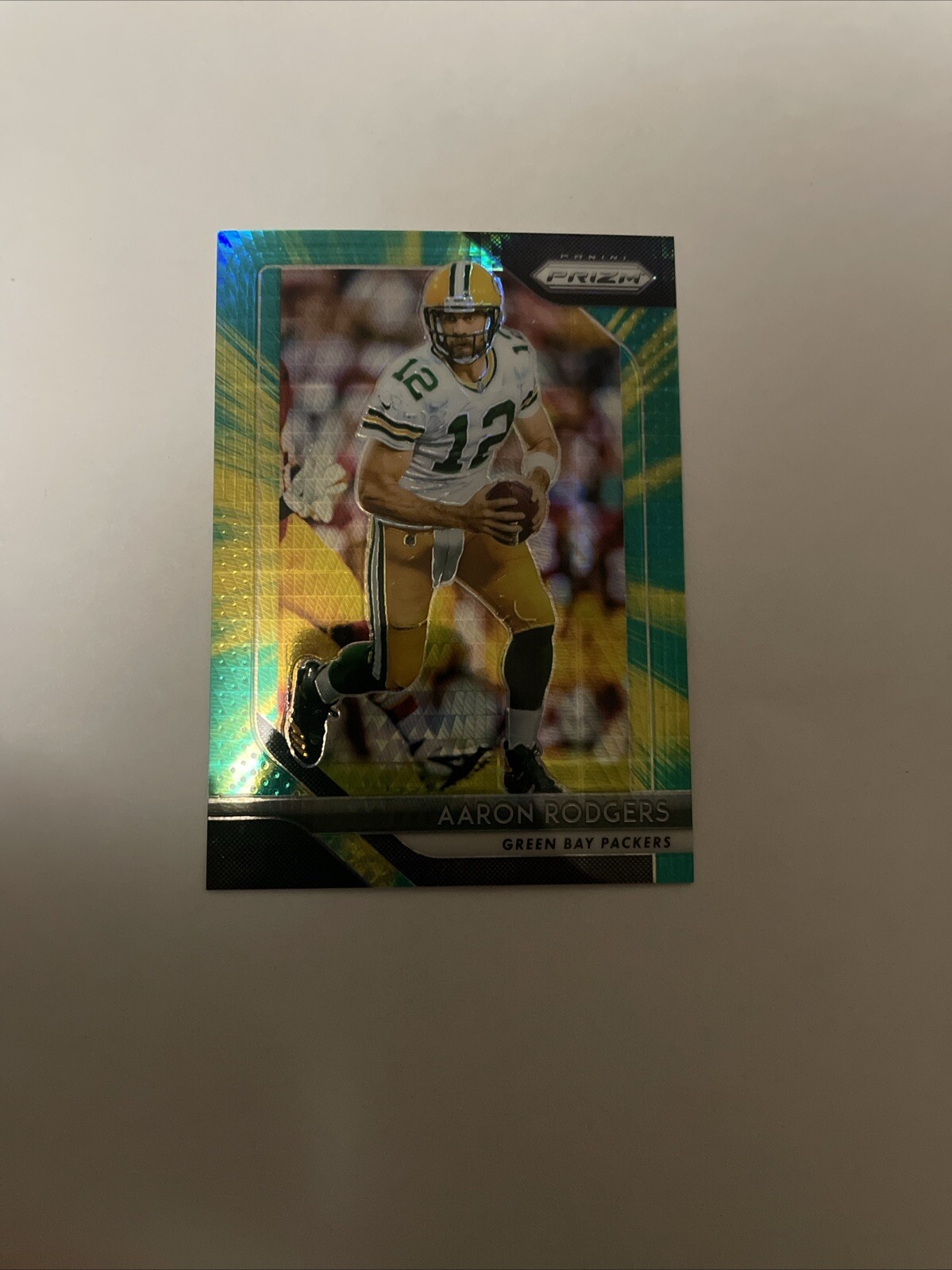 Aaron Rodgers 2018 Panini Prizm Hyper Prizm Parallel #'d /275 Green Bay Packers