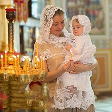 christening gown with bonnet
