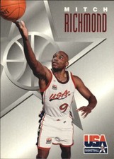 1996 SkyBox Mitch Richmond USA Texaco #9 Team USA Sacramento Kings