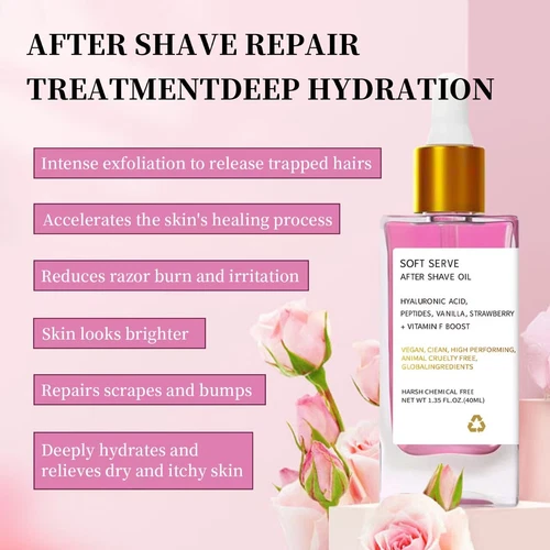 Truly Beauty Strawberry Vanilla After Shave Oil for Smooth Skin Post Shave - Picture 6 of 11