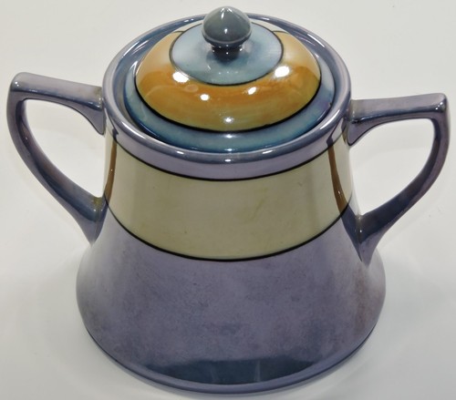 VINTAGE NORITAKE GLANZGESCHIRR ZUCKER MIT GRIFF - Bild 2 von 5
