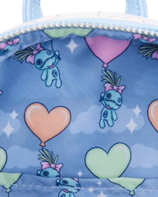 Loungefly Disney Lilo and Stitch Pastel Hearts Mini Backpack 