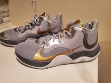 Nike Renew Elevate Basketball Shoes/Sneakers Cool Grey Metallic Gold CK2669-007