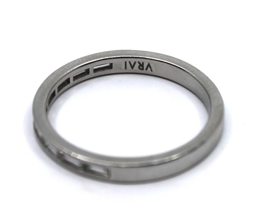 The Devotion VRAI Lab Created Baguette Diamond Band in Platinum Sz 8.25 - Picture 10 of 15