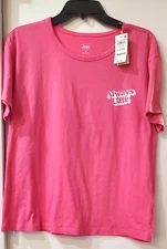 Jenni by Jennifer Moore Pink Sze Large 60% Cotton "Always Late" Sleep/Lounge Top