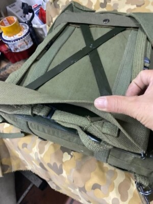 South Vietnamese Cotton Canvas Backpack ARVN Rucksack X Frame