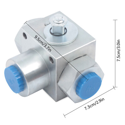 Three-way Hydraulic Ball Valve 3/4'' NPT Bi-directional High Pressure 5800PSI POM