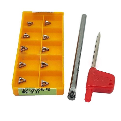 C05H-STUBR06 Solid Tungsten steel Anti-shocking holder+TBGT060104L Ceramic inset - Picture 2 of 9