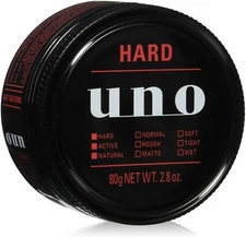 UNO Hybrid Hard Hair Styling Wax Strong Hold Shiseido 80g Madein Japan