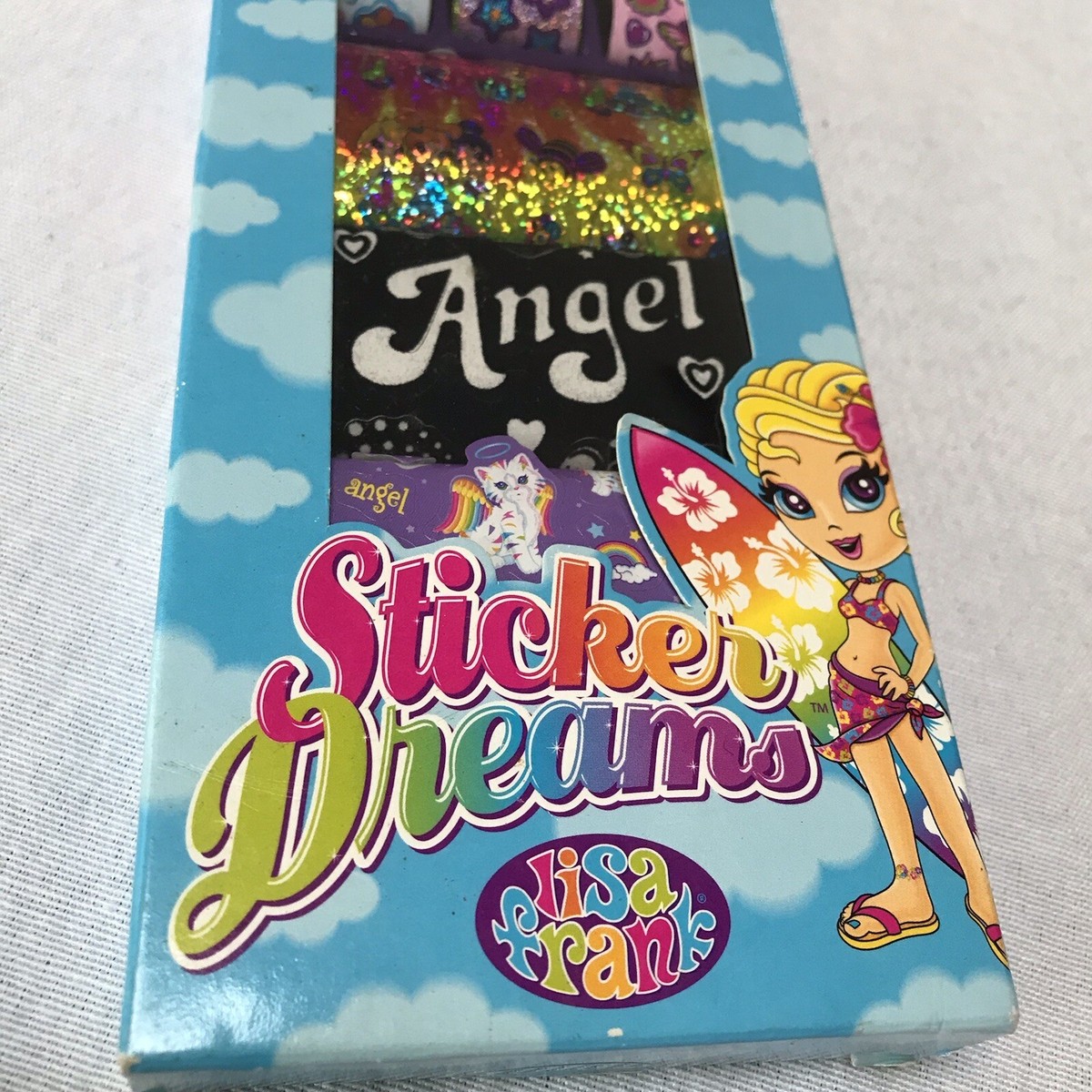 Lisa Frank Stickers 300 Dream Angel Surfer Girl Box Flowers