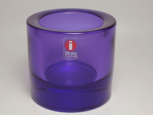 iittala Kivi Old sticker Lilac VOTIVE 60mm Candle holder - Picture 2 of 8