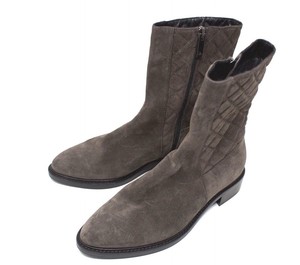 Aquatalia-Gray-Suede-leather-Water-Poof-Heel-Ankle-Boot-Women-Shoes-Size-7