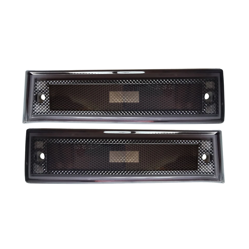 2Pcs Smoked Front Side Marker Clearance Lights For 81-91 Chevrolet C10 C20 C30 Foto 2 de 4