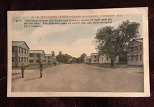 Postcard National Army Camp Zachary Taylor Louisville  KY. RPO cancellation