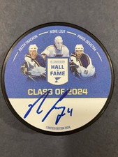 St. Louis Blues Hall Of Fame 2024 Demitra Liut Kids Fund Puck Nick Leddy Auto