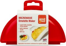 good2heat 4035 Microwave 2 Egg Omelette Maker Red 18 x 4 x 12 cm