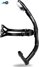 Swim Snorkel for Lap Swimming, Dry Top Front Swimmer Gear for Adult Youth