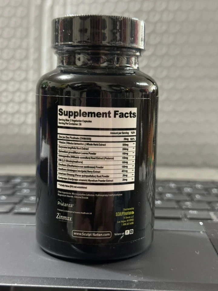 TEST BOOST Max Sculptnation Testosterone Build Muscle Men Fat weight Loss