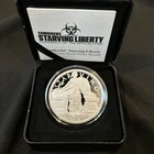 ZOMBUCKS PROOF SILVER SERIES - “Starving Liberty” .999 Silver Proof #7