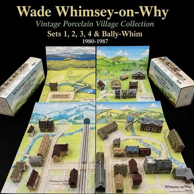 Wade Whimsey-on-Why Village Sets 1 2 3 4 Bally Whim Maps Boxed England READ