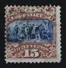 CKStamps: US Stamps Collection Scott#119 15c Pictorial Used Crease