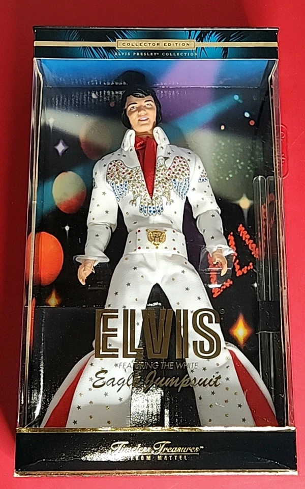 NRFB Elvis Presley Eagle Jumpsuit Doll Mattel 28570 Collector Edition - Image 2 of 4