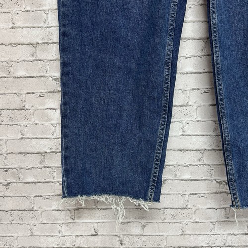 Calvin Klein Jeans Damen Größe 14/32 Medium Wash Raw Hem High Rise - Bild 4 von 13