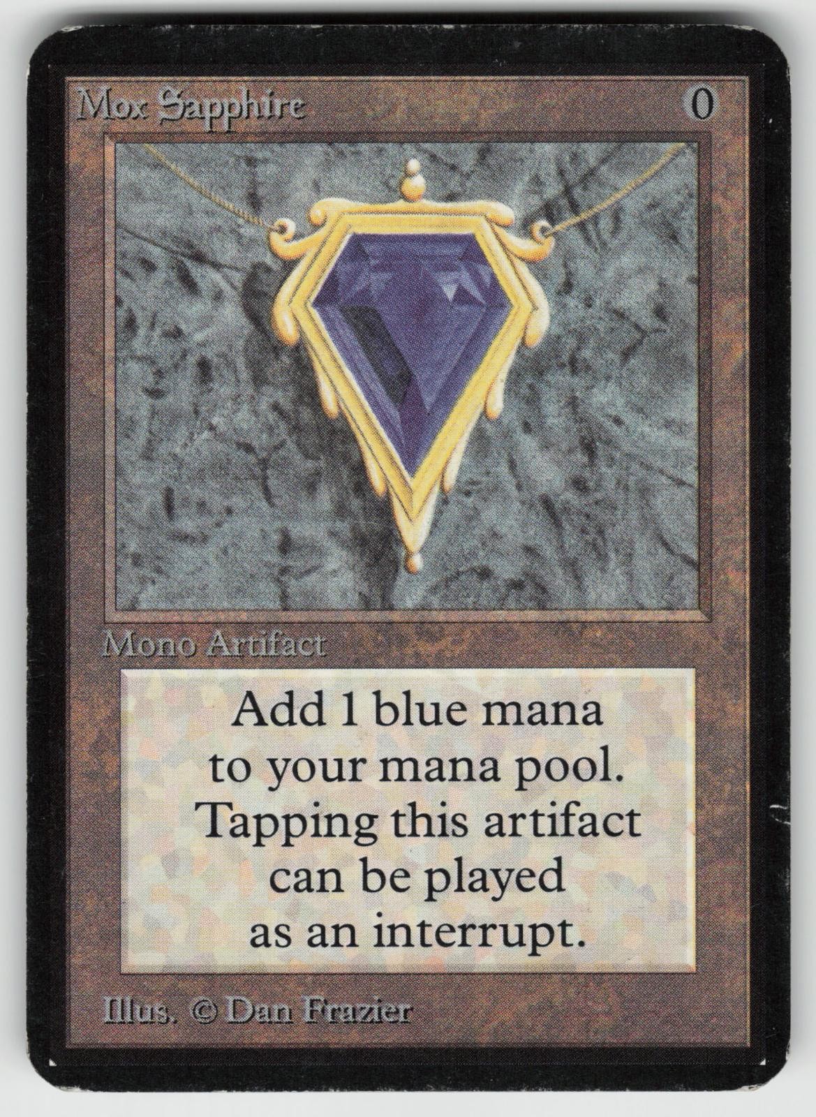 Mox Sapphire Alpha Edition Rare MAGIC: THE GATHERING
