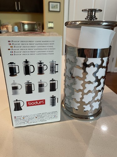 1987 Bodum French Press Coffee George Sowden Stainless Postmodern Soreno Vintage - Picture 14 of 14