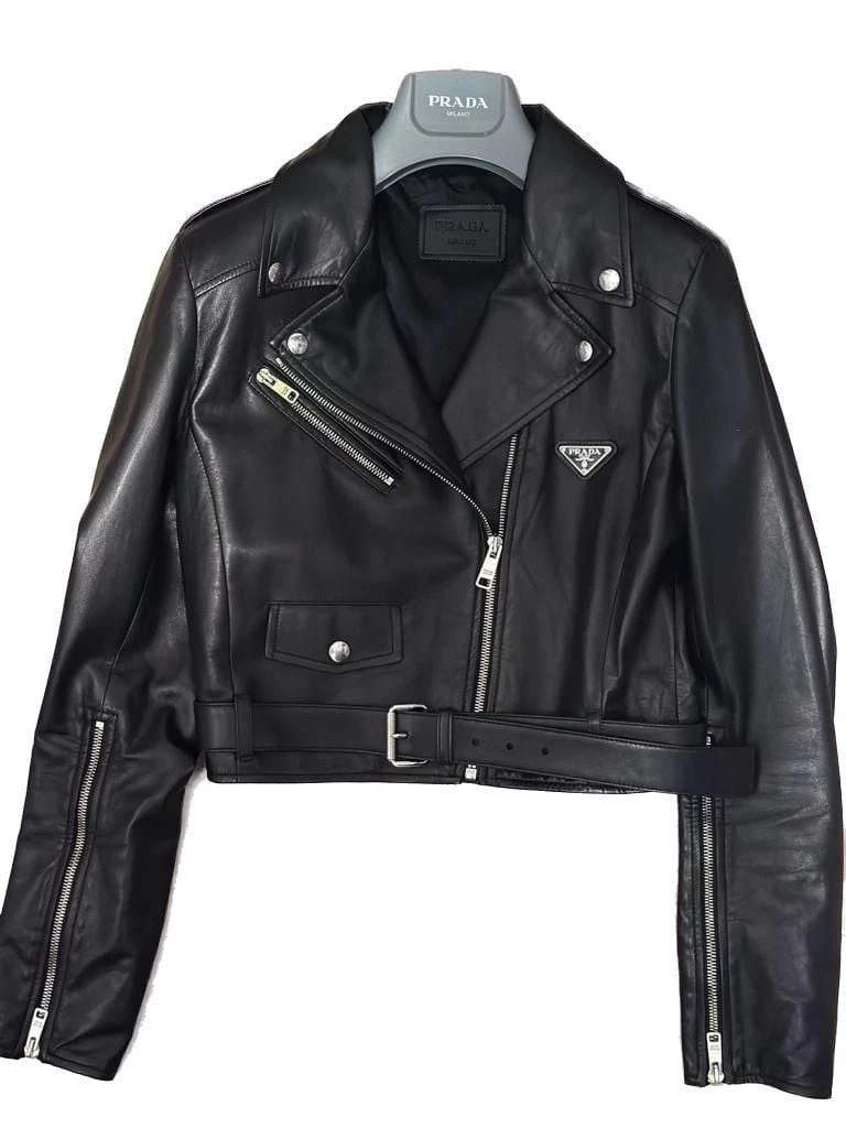 PRADA Leather Outer Shell Coats, Jackets & Vests for Women for