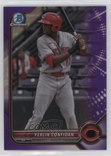 2022 Bowman Draft Chrome Purple Refractor 165/250 Yerlin Confidan #BDC-199 0w8