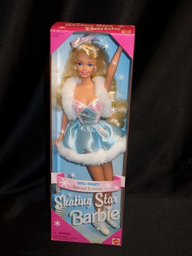 1995 SKATING STAR Barbie Doll Wal-Mart Special Edition Long Blonde #15510 NRFB