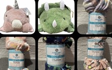 Comfort Bay Kids Blanket Or Hooded Throw With Hand Pockets Unicorn or Dinosaur