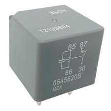 12193604 Automotive Relay - 30A 12VDC 4-Pin SPST High-Load Relay, Compatible