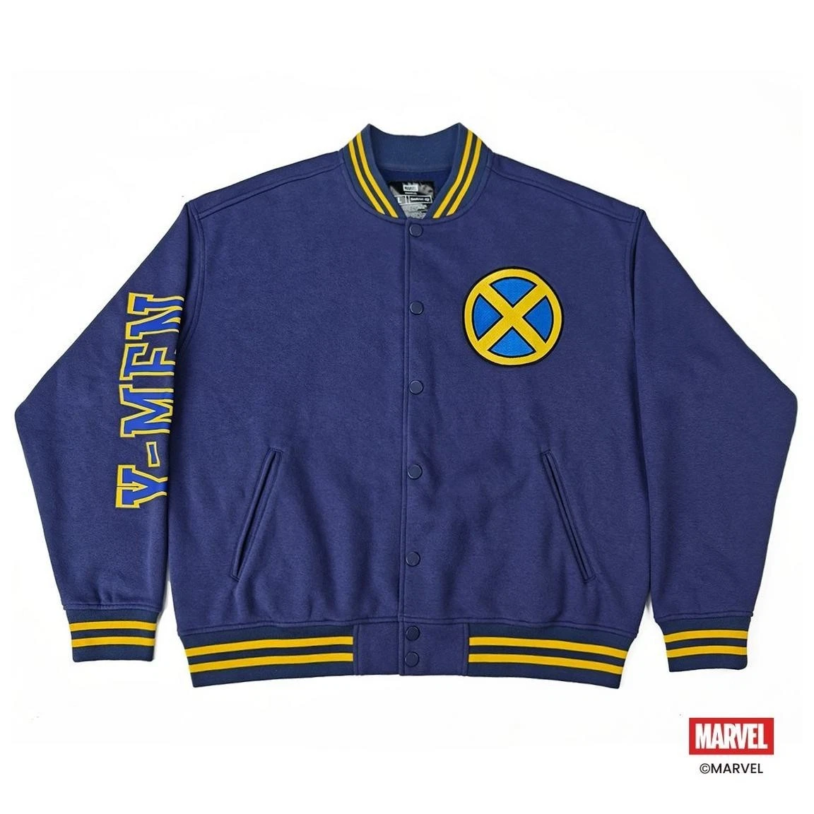 MARVEL X-MEN Limited Edition Varsity Jacket Blue Size Large -UNISEX - NEW & RARE image 1
