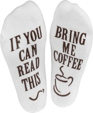 Bring Me Some Coffee Socks - Cozy Women's Novelty Gift Idea for Christmas