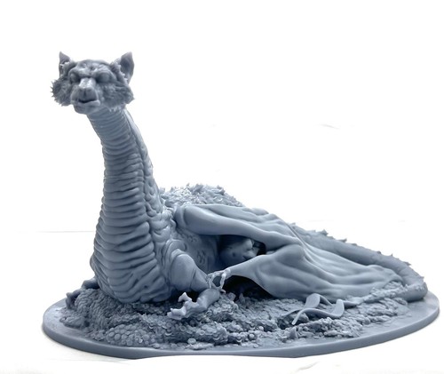 SMAUG Dragon 12” Resin Figure Rankin Bass The Hobbit Lord of The Rings