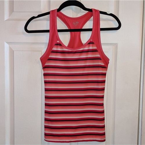 C9 by Champion Women's Pink Striped Active Tank Top S - Picture 2 of 12