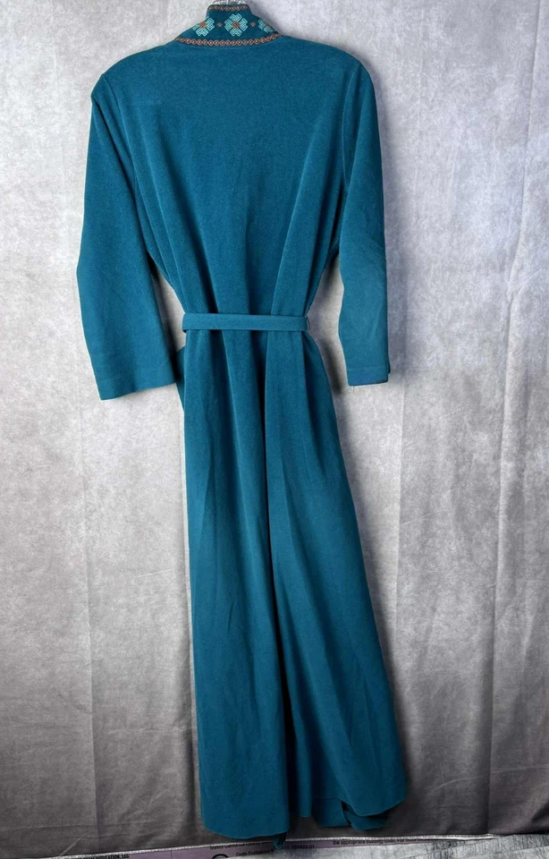 Bata de mujer JC Penny Loundgewear vintage con cinturón pequeña Foto 3 de 4